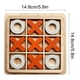 thumbnail image 3 of Juego de tres en raya | Juego de mesa de madera para niños | Juego de estrategia educativo | Juegos de viaje en familia para interiores | 14 x 14 cm, 3 of 3
