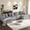 130"U-Shape Gray 4Seat, variant on SEENYOO 133" Cloud Couch, White Modular Sectional Sofa with 2 Ottomans, Corduroy Deep Seat for Living Room, No Assembly Required
