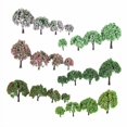 thumbnail image 2 of 4 Uds modelo de árbol con diseño de tren paisaje de parque paisaje de juego de 1,6-3,94 Hugo Árboles modelo, 2 of 7