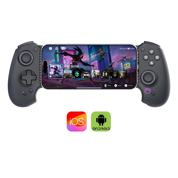 Controlador de juegos abxylute S9 para iPhone 15/16, iPad 6/7 y Android