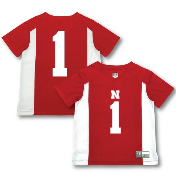 Toddler Garb #1 Scarlet Nebraska Huskers Football Jersey