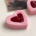 thumbnail image 6 of Vikakiooze Valentines Day Decorations 3Pcs Heart Shaped Candles for Romantic Love Wedding Parties Candlelight Decorations Romantic Dinner Candles Valentine Day Gifts, On Clearance, 6 of 7