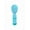 Blue, variant on Loveline Velour 10 function Rechargeable Silicone Mini Personal Massage Wand, Blue