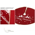 thumbnail image 7 of 38.58inRound Christmas Tree Skirt,Xmas Elk Snowflake Pattern Christmas Tree Skirt,Linen Round Christmas Tree Skirt for Christmas Tree Decor Christmas Atmosphere Home Indoor Outdoor Decoration, 7 of 7