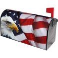 thumbnail image 2 of American Flag Mailbox Covers Magnetic Patriotic Eagles Mailbox Cover 21" X 18" Large Mailbox Wraps Post Letter Box Covers Garden Decorations Outdoor, 2 of 6