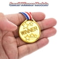 thumbnail image 3 of 100 piezas de medallas de ganador de plástico de 1.5 pulgadas pequeñas medallas doradas para premios con cinta al cuello, 3 of 7