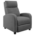 thumbnail image 5 of Lacoo Single Recliner, Thick Padded Push Back Recliner, Living Room, Fabric, Grey, 5 of 7
