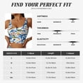 thumbnail image 4 of Rateoe Marine Animals Print Womens' Sports Bras Scoop Neck Sports Vest- Padded U Back Seamless High Impact Support, 4 of 7
