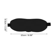 Unique Bargains 1 Pc Square 3D Sleep Mask Soft 3D Eye Shade Cover for Rest for Travel Black