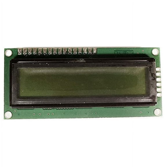 16x2 Dot Matrix LCD Module with Header Pins, Includes Driver & Controller, Measures 80x36x9.5mm