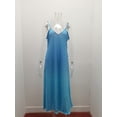thumbnail image 2 of Women's Summer V-neck Sexy Long Dress Loose Plus Size Sling Dress, 2 of 2