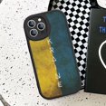 thumbnail image 3 of Funda de cuero duro con bandera de Ucrania para IPhone, carcasa de chica ucraniana para IPhone 14, 13, 12, Mini, 11, 14 Pro Max, Xs, X, Xr, 7, 8 Plus, 3 of 5