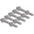 thumbnail image 4 of Pernos Roscados Acero Inoxidable A2-70 ANGGREK Perno De Cabeza Hexagonal Con Bridas 10 Piezas, 4 of 8
