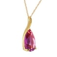 thumbnail image 2 of Galaxy Gold GG 14K Yellow Gold 5 Carat Amethyst Pendant Necklace - February Birthstone - Peace & Wisdom - 16" to 24" - Fine Jewelry for Women, 2 of 3