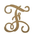 thumbnail image 1 of Wooden Letter Unfinished, Vine Font, Craft Cutout, 1 of 2