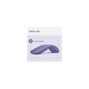 Microsoft - Surface Arc Bluetooth BlueTrack Ambidextrous Mouse - Wireless - Violet