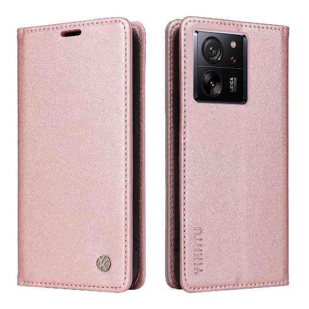 Funda para Xiaomi 13T/13T Pro Estuche de Cuero PU Tipo Cartera con Ranuras para Tarjetas y Cierre Magnético