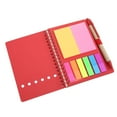 thumbnail image 1 of Carnet Réutilisable Portable Simple Double Spirale en Cuir Carnet Étudiant avec Insert Stylo Fournitures de Bureau, 1 of 7