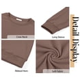 thumbnail image 6 of Fantaslook Fall Sweatshirts for Women Crewneck Long Sleeve Shirts Casual Tunic Tops Lightweight Pullover Sweatshirts, 6 of 8