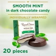 thumbnail image 3 of RUSSELL STOVER Sugar Free Dark Chocolate Mint Patties Candy, 10 oz. bag (≈ 20 pieces), 3 of 10