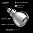 thumbnail image 2 of 1pc, High Pressure Shower Head, 3 Inches Anti-Clog Fixed Showerhead Chrome With Adjustable Swivel Brass Ball Joint For Relaxing And Comfortable Shower Experience, 2 of 4
