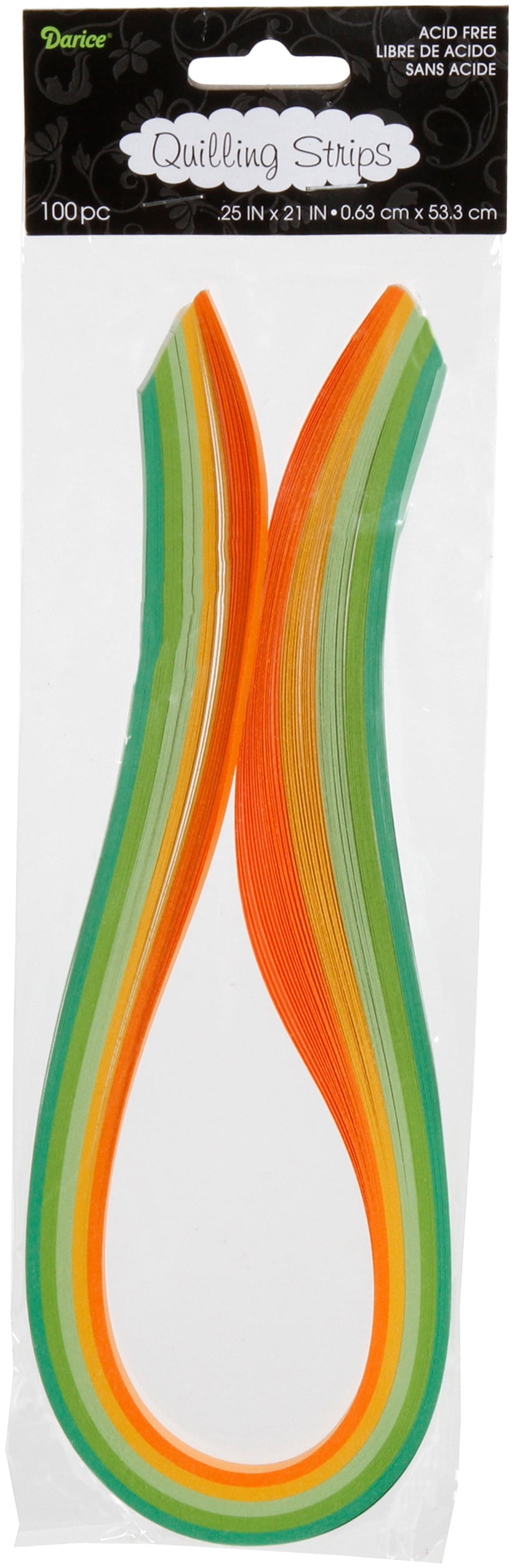Quilling Paper .25" 100/Pkg Bright 5 Colors