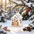 thumbnail image 2 of Zynviq White House Santa Sack and Gift Box Scene Lighted Decor for Christmas Village, 2 of 6