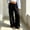 Black, variant on Morttic Women's Solid Color Drawstring Elastic High Waist Loose Wide Leg Pants with Pockets Beach Vacation Lounge Pants Beige，XS