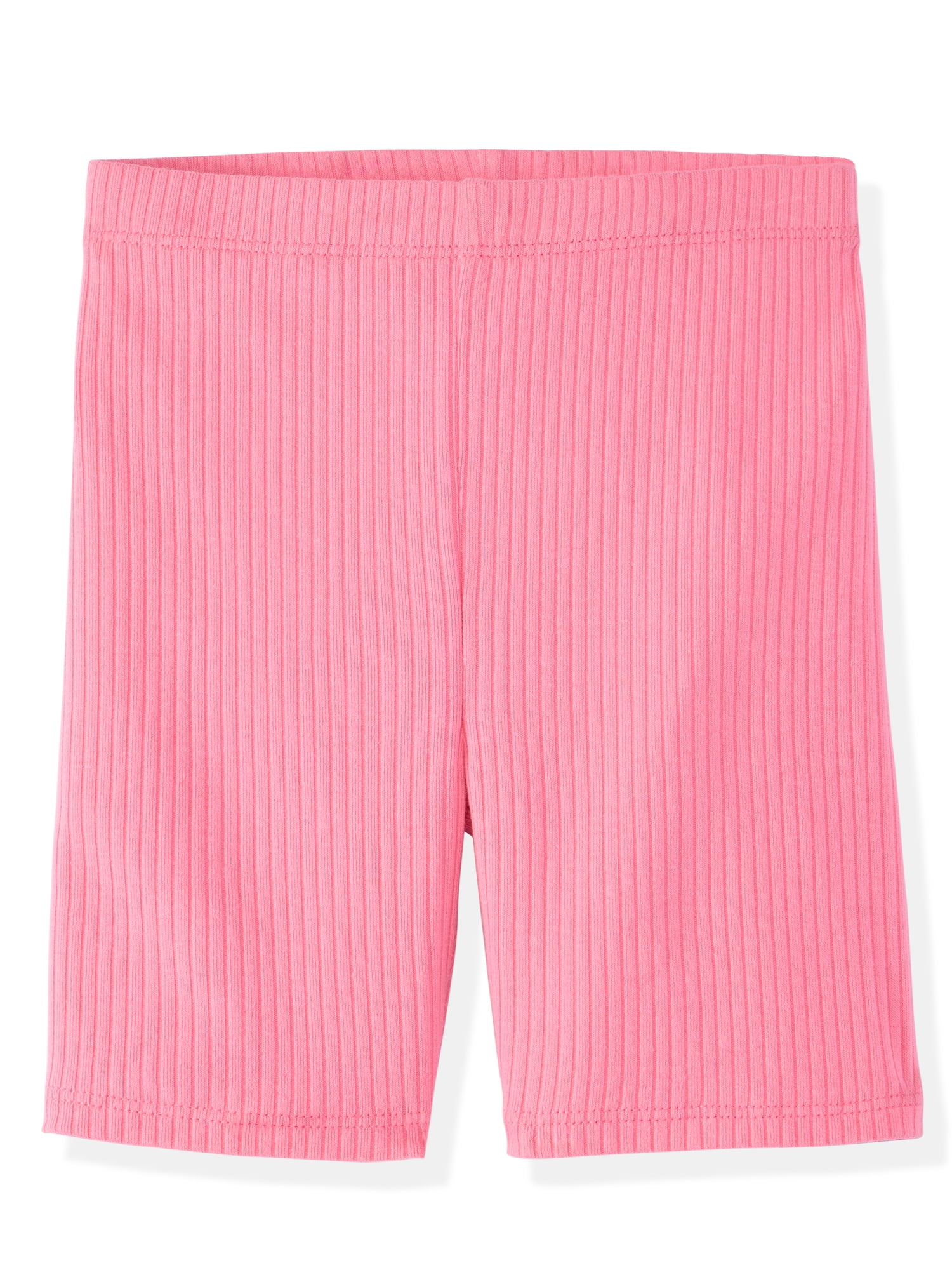 Garanimals Newborn, Baby & Toddler Girl Ribbed Cotton Biker Shorts, 4-Pack, Sizes 0-6T