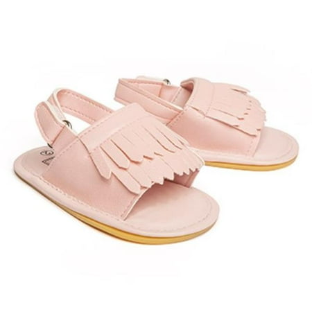 

Summer Fringe Sandals Salmon - 3-13-18-Months