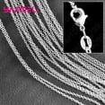 thumbnail image 4 of 10PCS Wholesale Pure 925 Sterling Silver Charm Link Chain Necklace Jewelry with Strong Smooth Lobster Clasps 16-30 Inches, 4 of 5