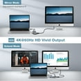 thumbnail image 3 of MacBook Pro Docking Station, HOPDAY 9 in 2 MacBook Air Adapter USB C Hub Triple Display for MacBook Pro Air Mac HDMI Dock Dongle with 100W PD, USB 3.0, SD/TF Card Reader, 3.5mm Audio, 3 of 14