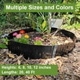 thumbnail image 7 of Vinci Metal Landscape Edging Border, 6 Inch x 40 FT Corrugated Steel Garden Edging with Rolled Safety Edges, Flexible Lawn & Flower Bed Edging for Yard, Multiple Sizes & Colors (Black), 7 of 7