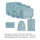 thumbnail image 3 of Bolsas De Almacenamiento De Viaje Bolsa de maquillaje de viaje Bolsa de almacenamiento de equipaje impermeable para sábanas Ropa interior (Azul), 3 of 5