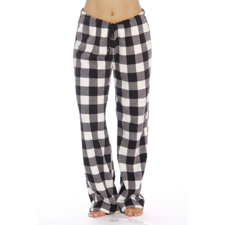 

Just Love Women s Fleece Pajama Pants - Soft and Cozy Sleepwear Lounge PJs (Buffalo Plaid White X-Small)