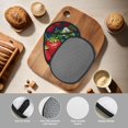 thumbnail image 4 of Pofeuu Strawberry2 Print Silicone Pot Mat Mitten With Hanging Loop Heat Resistant Oven Mitts Non-Slip Bbq Baking Smoking Potholders, 4 of 7