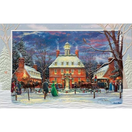 pack of 16 governors palace fine art embossed deluxe christmas greeting cards - Deluxe Christmas Cards pack of 16 governors palace fine art embossed deluxe christmas greeting cards - Deluxe Christmas Cards