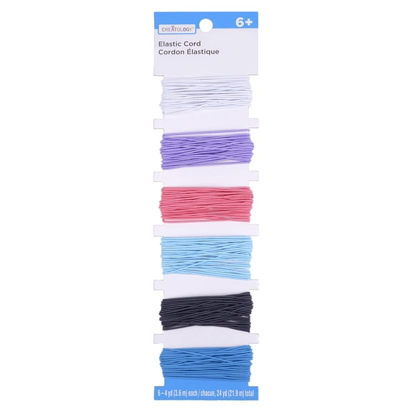 12 Packs: 6 ct. (72 total) Ice Princess Elastic Cord Pack by Creatology