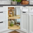 thumbnail image 3 of Rev-A-Shelf 28'' Lazy Susan Pie-Cut Polymer 2-Shelf, Almond, 6942-28-15-52, 3 of 11