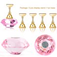 thumbnail image 4 of Visland Women Nail Holder, Acrylic Nail Display Practice Stand for Manicure (1 x Nail Base Holder+5 x Display Stands), 4 of 8