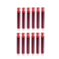 thumbnail image 1 of 12PCS/Set Colourful Ink Sac Fountain Pen Ink Cartridges Refills Ink 3.4mm Blue Black Refills Drawing School Office Supplies 12PC red, 1 of 6