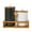 white black 1 M 1 L, variant on WeiLaiKeQi 2Pcs Airtight Kitchen Canisters Coffee Bean Storage Container for Tea Cereal white and black 2 M
