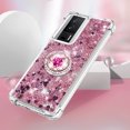 thumbnail image 5 of Funda para Xiaomi POCO F5 Pro 5G con Brillo Líquido Flotante, Purpurina, Parachoques y Anillo Giratorio Soporte, 5 of 5