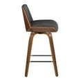 thumbnail image 5 of Corazza Counter Stools for Kitchen Counter in Fabric and Walnut Wood, Counter Height Chairs, Bar Stools Set of 2, Counter Height Chairs, Bar Stools For Kitchen Island, 5 of 6