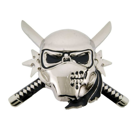 Skull Belt Buckle Gothic Antiqued Tattoo Tribal Halloween Costume Fashion Metal