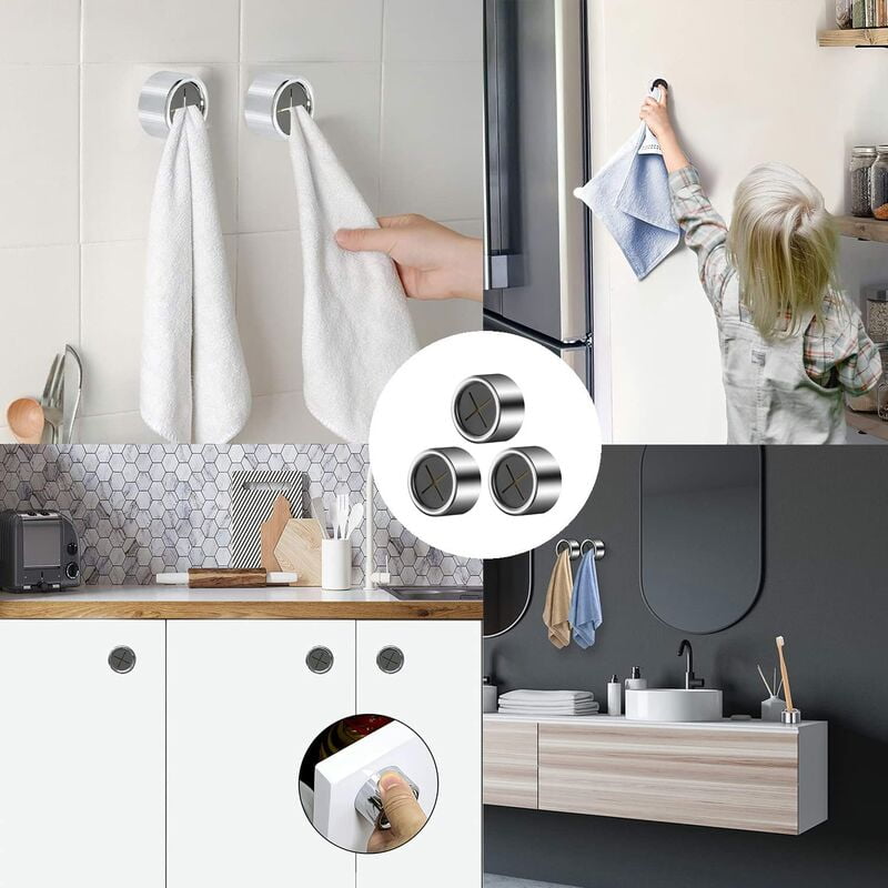 Kitchen towel bar with hooks hotsell
