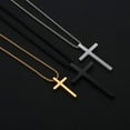 thumbnail image 6 of Turandoss Silver Cross Necklaces for Men Boys 316L Stainless Steel Pendant 16-30 inch Chain Jewelry Catholic Religious Christian Birthday Gifts for Men Women Boys, 6 of 9
