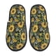 thumbnail image 1 of Fotbe Sunflowers Pantuflas Peludas para Mujer con Estampado, Zapatillas de Peluche, Zapatos de Invierno para Casa, Uso Interior y Exterior-Medium, 1 of 8
