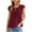 A01_Wine, variant on Yghzkop Blouses for Women Dressy Casual Tie Front Blouse 2025 Summer Ruffle Short Sleeve Crewneck Shirts Loose Fit Trendy Blouses Lightweight Vertical Striped Tunic Tops
