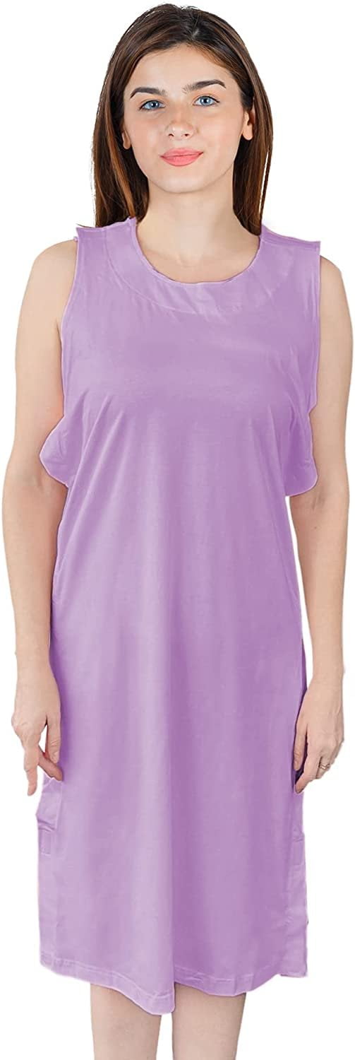 EZGOODZ Cotton Purple Hospital Gown 2XLarge Size. Pack of 20 Adult